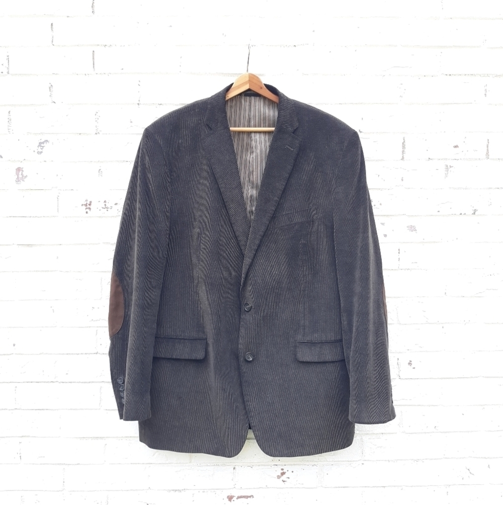 Chaps Corduroy Sport Coat Brown Elbow Patch